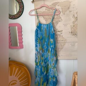 Jessica Taylor Blue Maxi Dress
